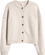 Topshop Exposed Seam Relaxed Fit Cardigan