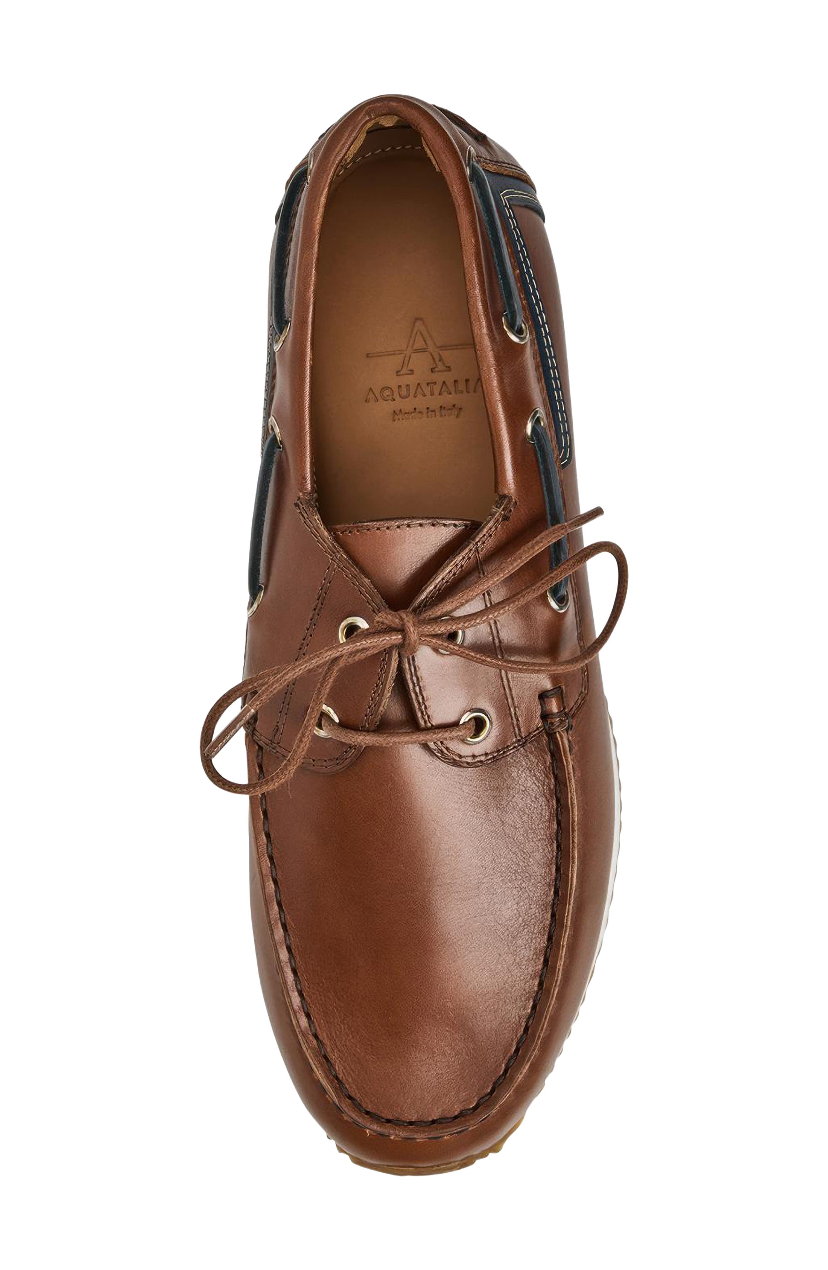 Lido Boat Sneaker, Alternate, color, COGNAC CALF