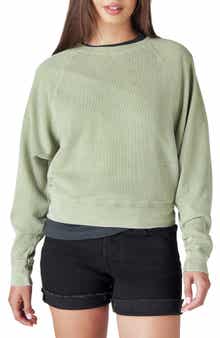 Lucky Brand Raglan Waffle Top