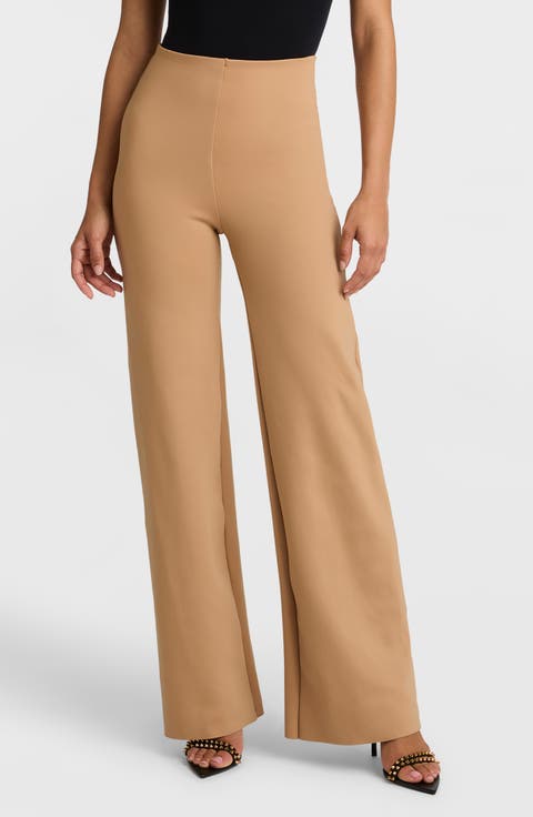 Wide Leg Neoprene Leggings