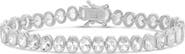 SHYMI Bezel Set Oval Cubic Zirconia Tennis Bracelet