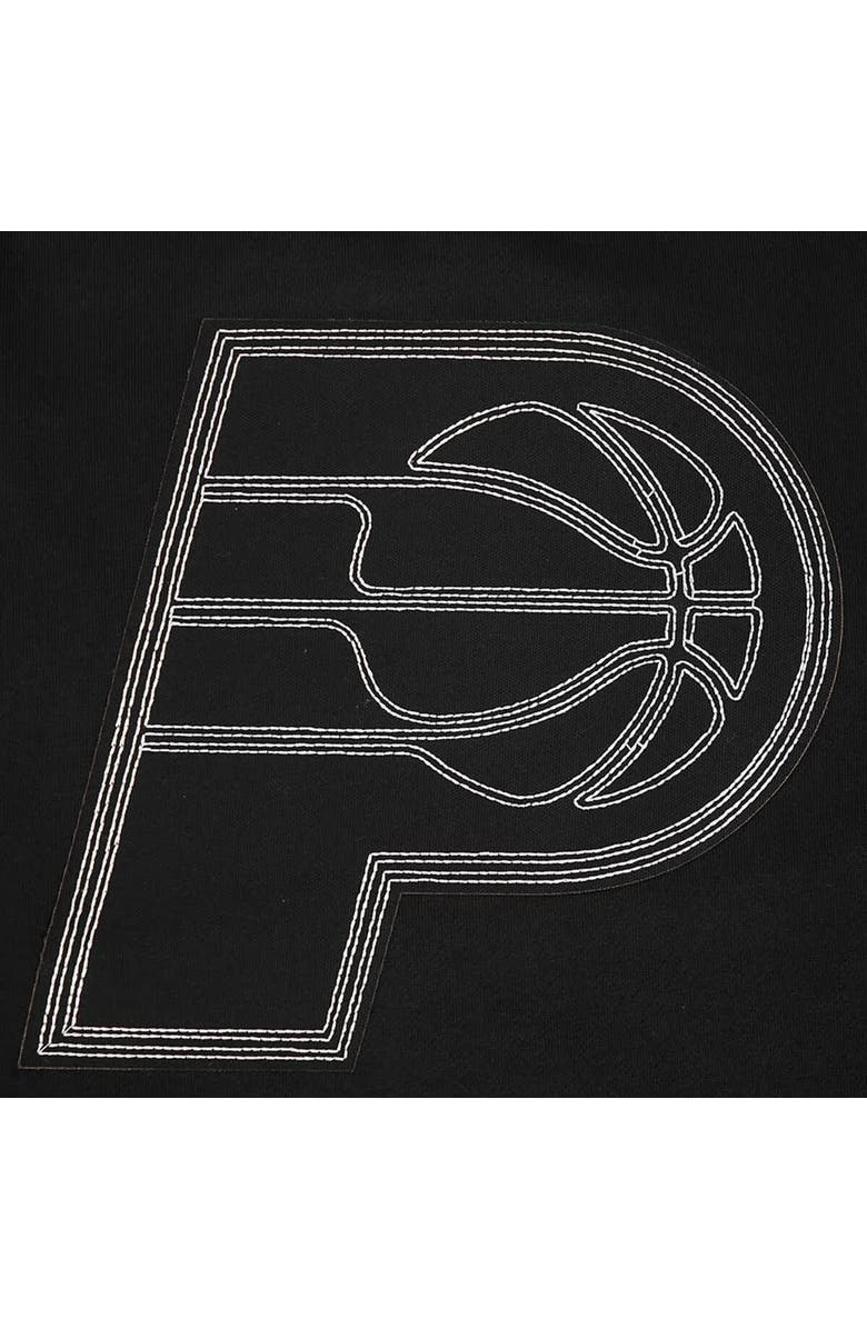 PRO STANDARD Men's Pro Standard Black Indiana Pacers Paint the City Drop Shoulder Sweatshirt, Alternate, color, Black