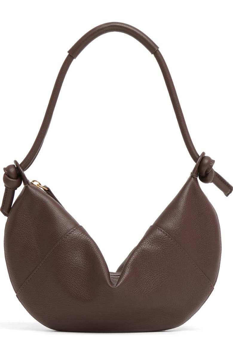 Mansur Gavriel Mini Fortuna Leather Bag, Main, color, Chocolate