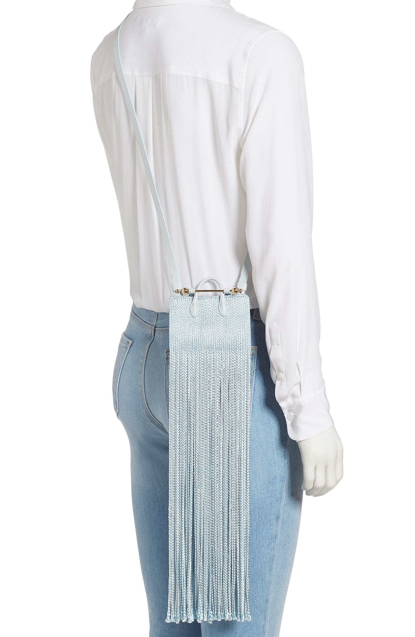 Strathberry x Xu Zhi Miniature Fringe Tote, Alternate, color, 