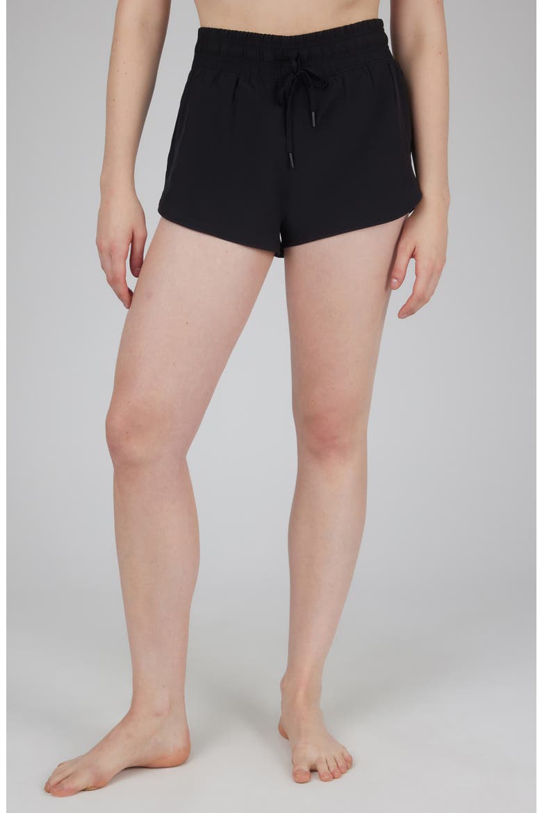 Lightstreme Track Time Running Shorts, Main, color, BLACK