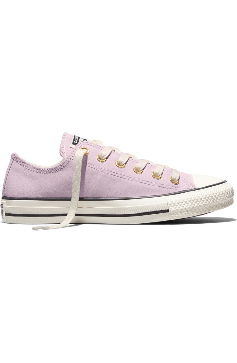 Converse Gender Inclusive Chuck Taylor All Star Sude Low Top Sneaker, Alternate, color, New Found Bloom/ Gold/ Egret