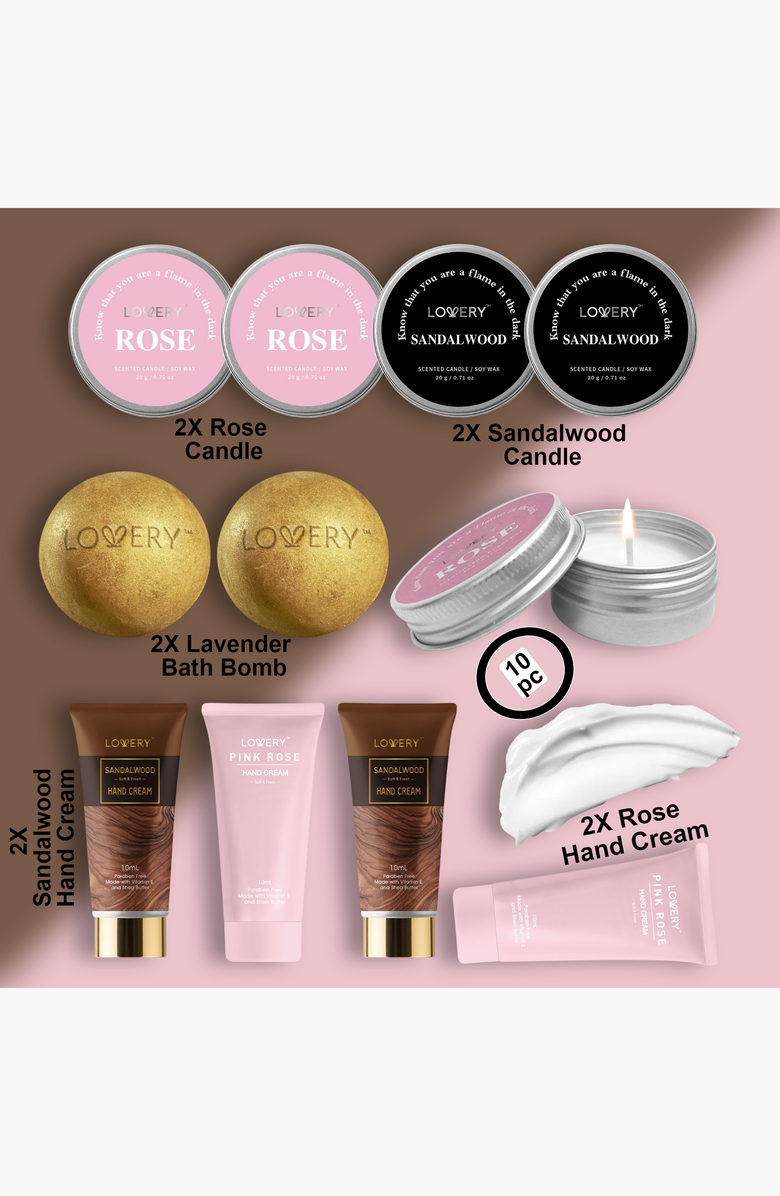 Lovery Holiday Assorted Beauty Stocking Stuffers Set, Alternate, color, 10Pc