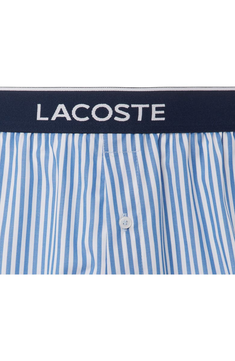 Lacoste Core Graphice Assorted 3-Pack Cotton Boxers, Alternate, color, 8Ni Vaporous/ Methylene-Navy