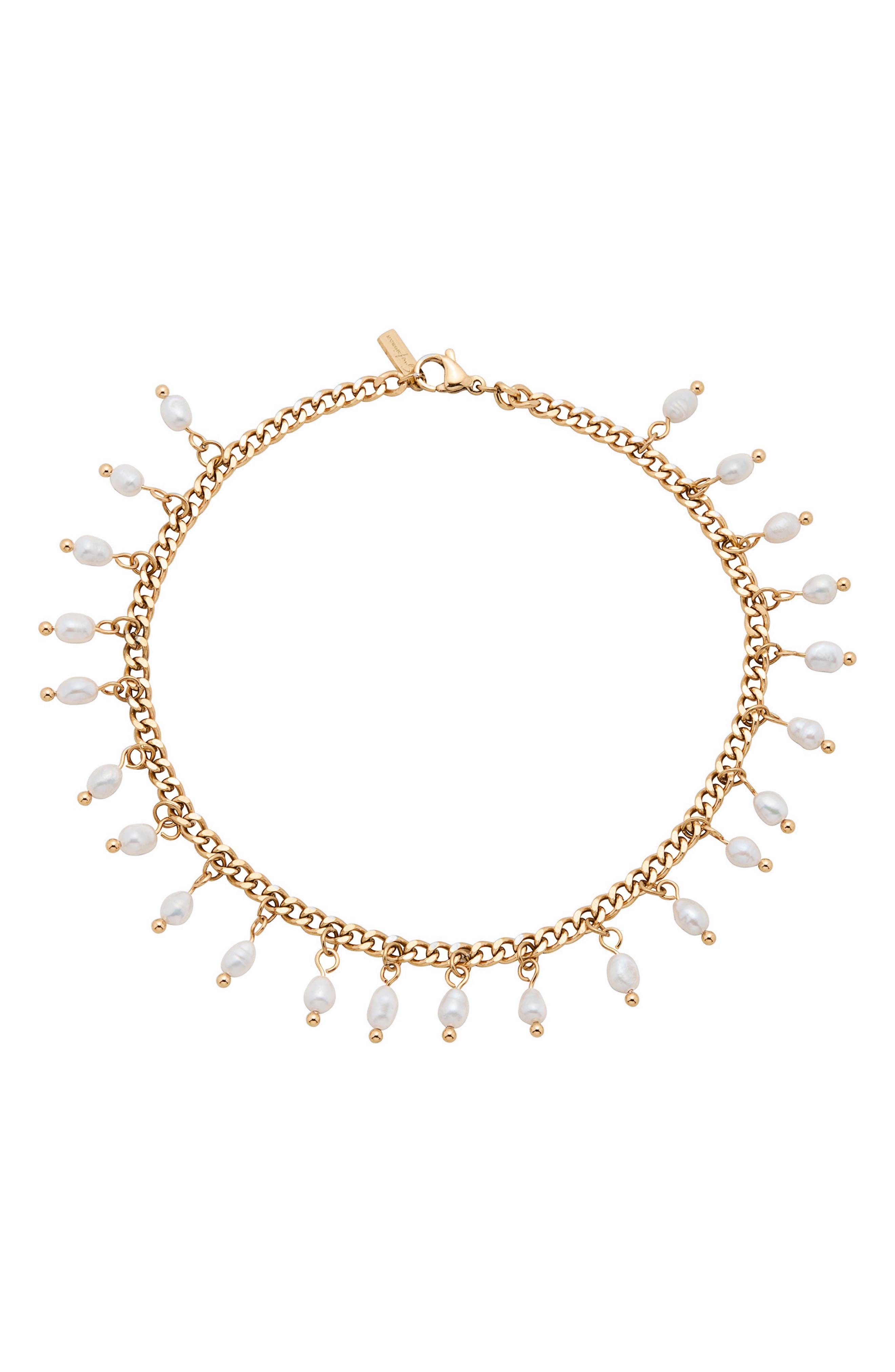 st. Moran Vicente Freshwater Pearl Anklet