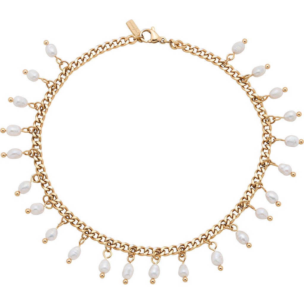 St. Moran Vicente Freshwater Pearl Anklet In White