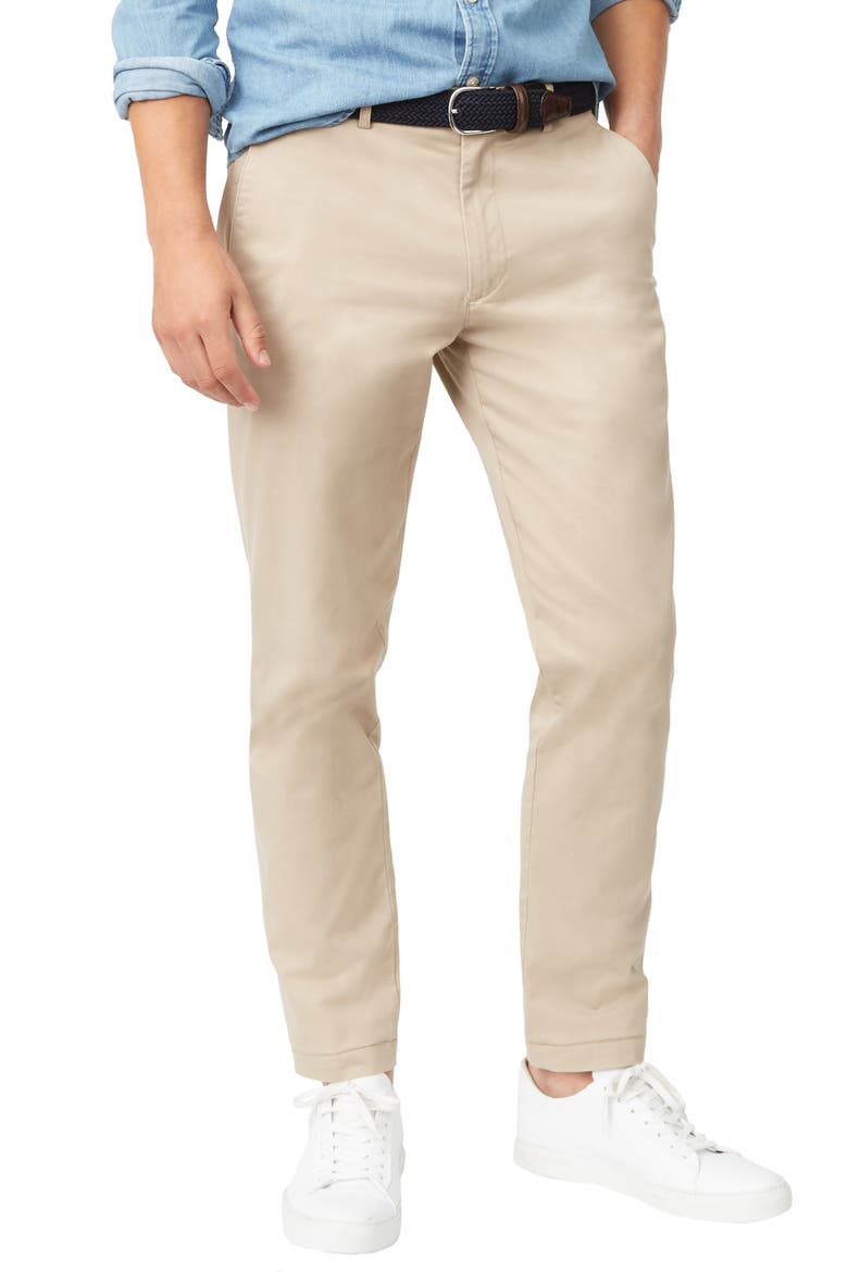 Connor Slim Fit Stretch Cotton Chino Pants, Main, color, KHAKI
