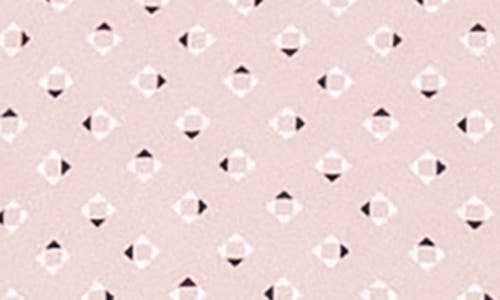 7 Diamonds Seager Geo Print Short Sleeve Performance Button-up Shirt In Pink