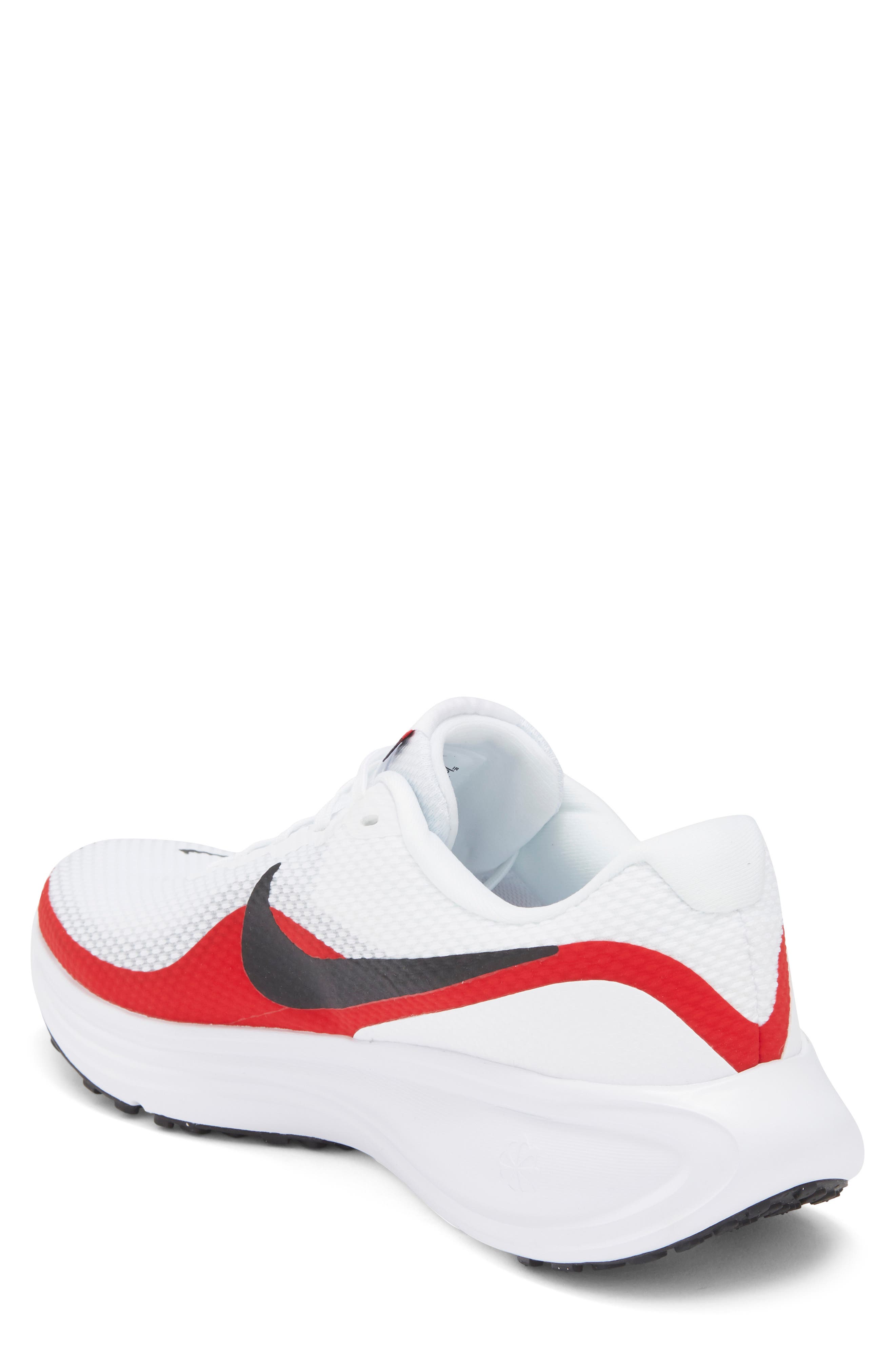 Revolution 8 Running Shoe, Alternate, color, WHITE/ BLACK/ UNIVERSITY RED