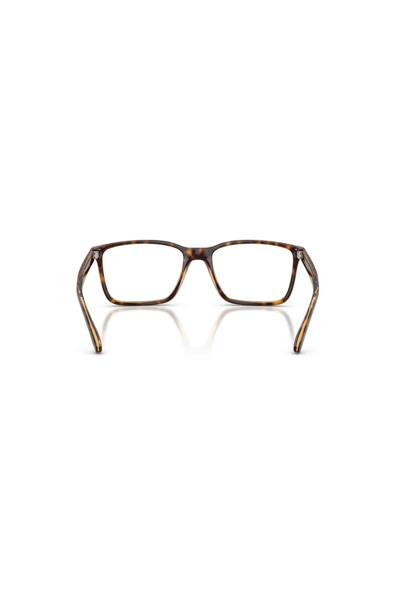 52mm Rectangle optical glasses, Alternate, color, Brown