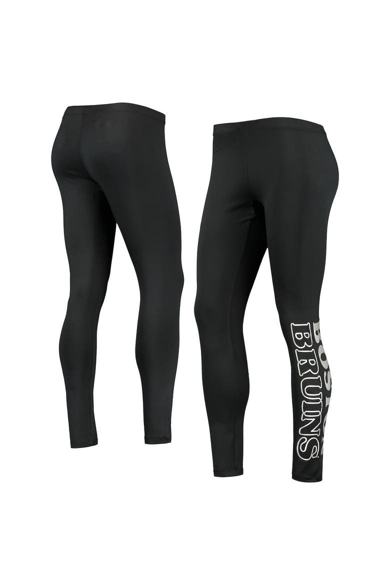 Women's G-III Sports by Carl Banks Black Boston Bruins Stadium Leggings, Alternate, color, Black
