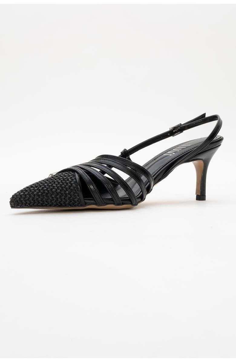 Prologue Shoes Zenith Slingback Pointed Toe Pump, Alternate, color, Black