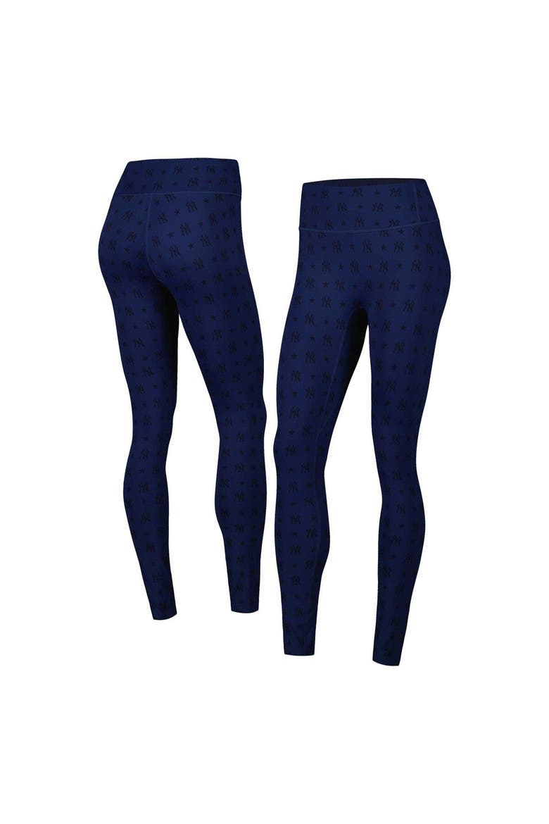 Women's Terez Navy New York Yankees Tonal Leggings, Main, color, Navy