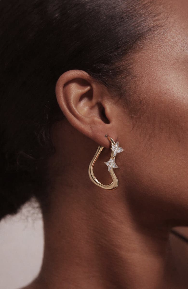 YOJ Calino Hoop Earrings In Gold, Alternate, color, Gold