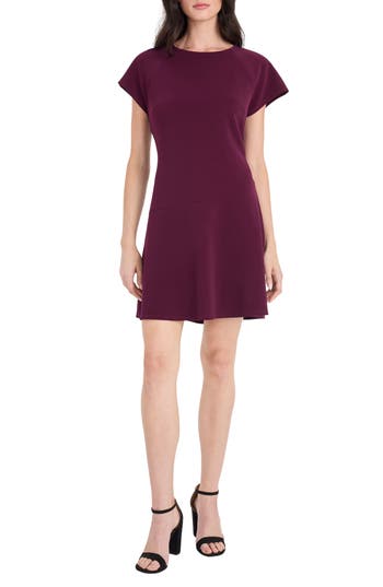 Donna Morgan For Maggy Fit & Flare Minidress In Purple