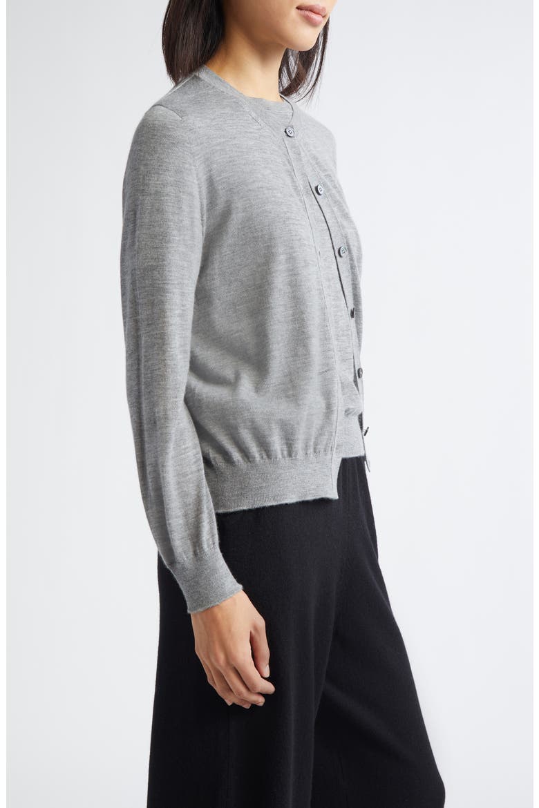 Honor Cashmere Crewneck Cardigan, Alternate, color, CULLEN GREY