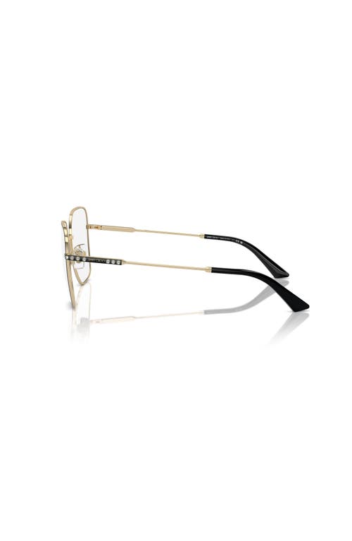 Jimmy Choo 55mm Square Optical Glasses In Black