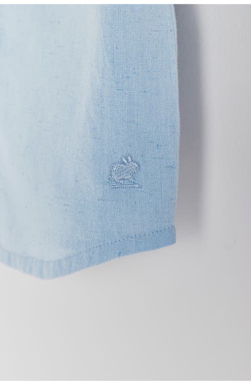 Babycottons Celebration Shirt In Pastel Blue