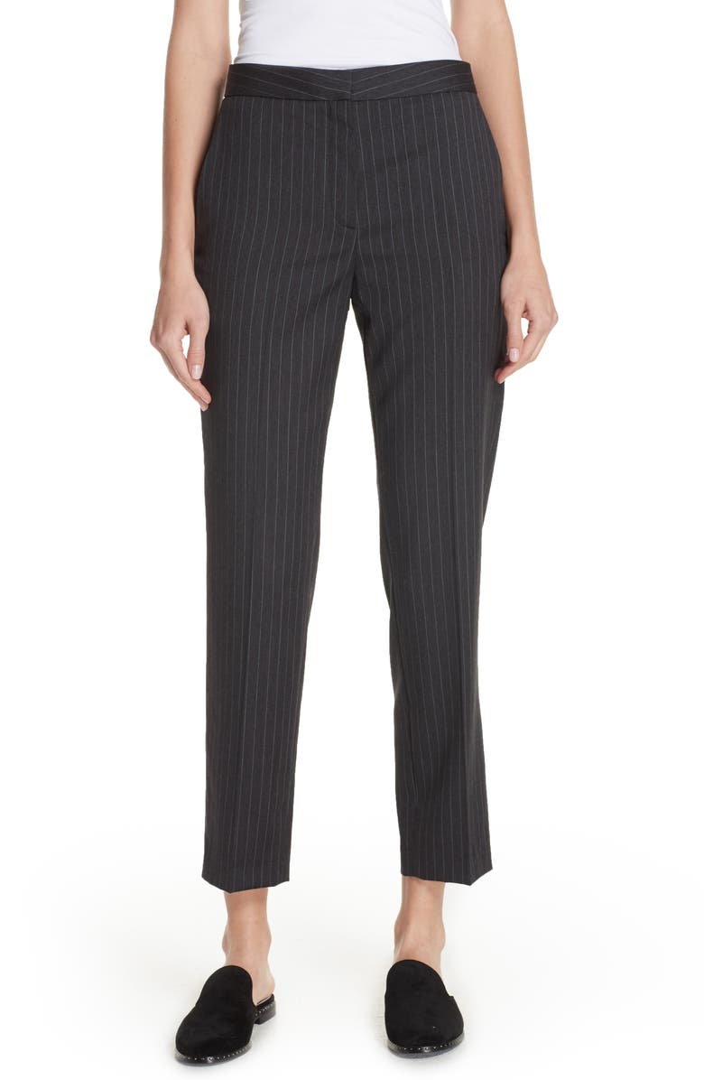 rag & bone Poppy Pinstripe Pants, Main, color, 
