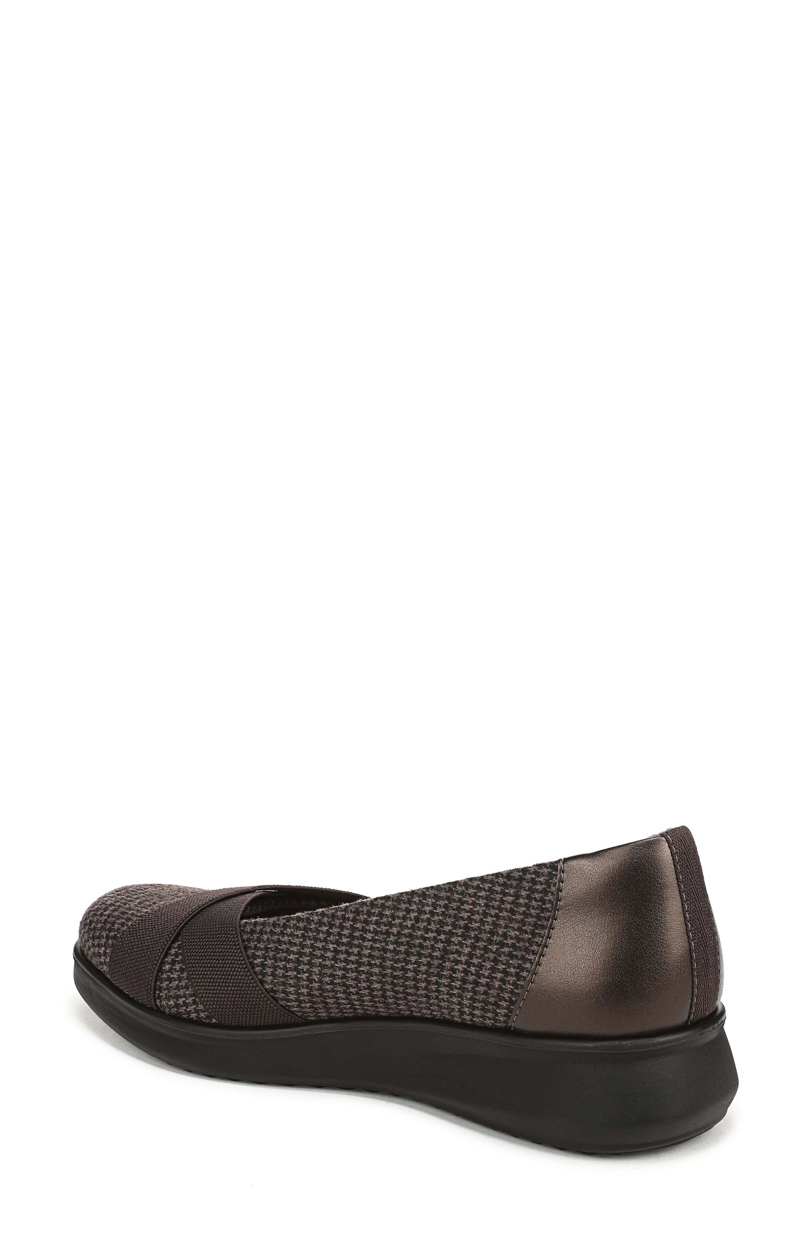 Fairleigh Square Toe Ballet Flat, Alternate, color, DARK CHOCOLATE HOUNDSTOOTH