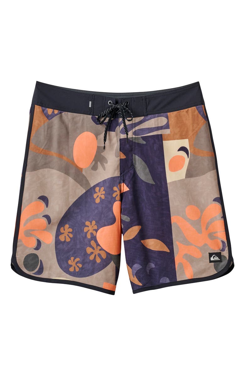 Quiksilver Highline Scallop Swim Trunks, Main, color, 