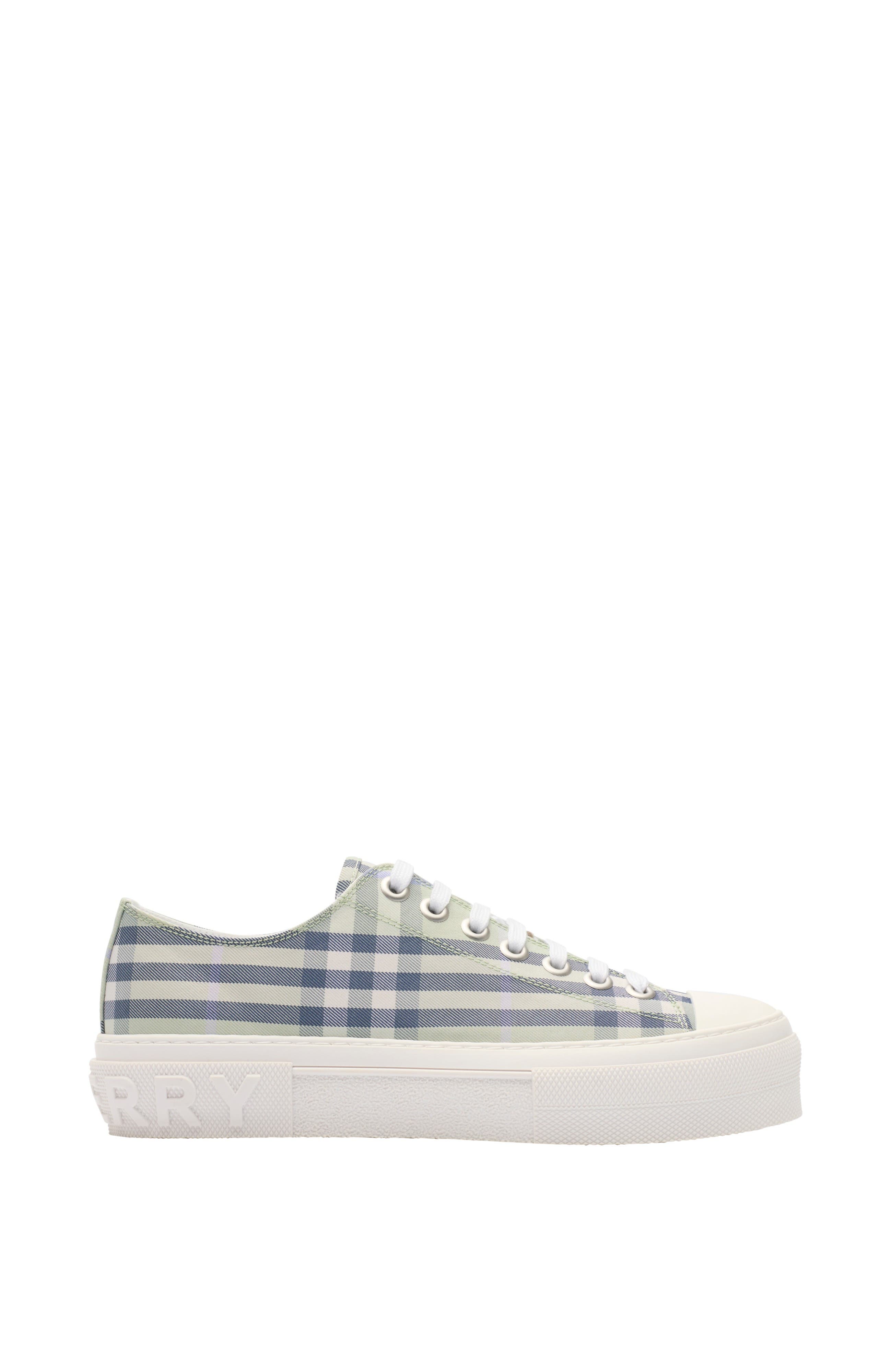 Burberry Check Sneakers, Main, color, Seafoam Green
