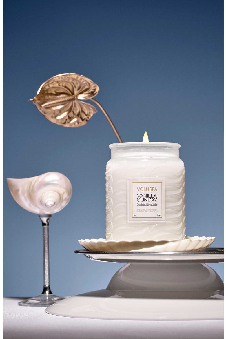 Vanilla Sunday Large Jar Candle, Alternate, color, VANILLA