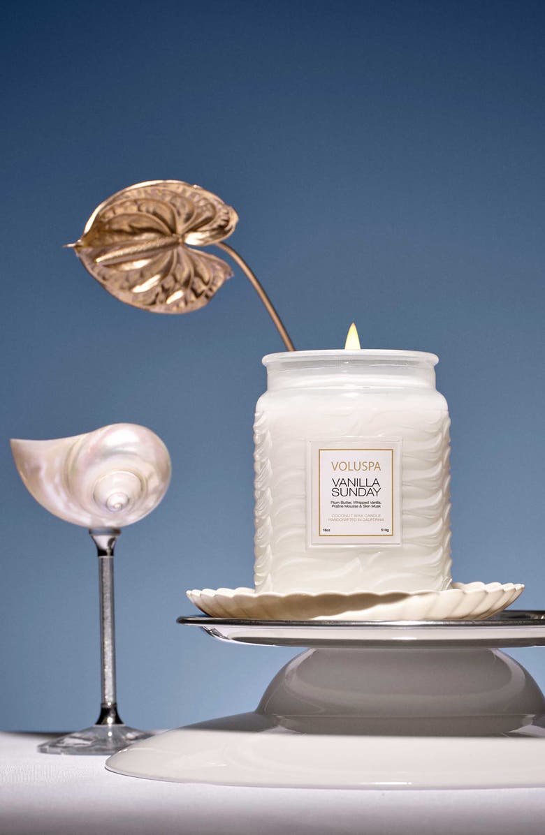 Voluspa Vanilla Sunday Large Jar Candle, Alternate, color, Vanilla