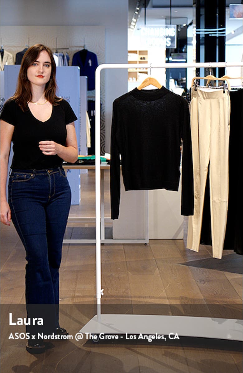 Funnel Neck Wool Blend Sweater, sales video thumbnail