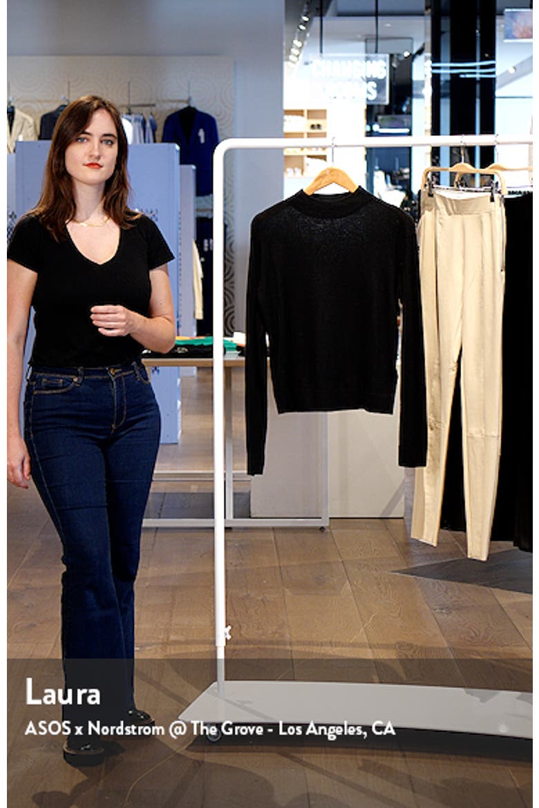 Funnel Neck Wool Blend Sweater video