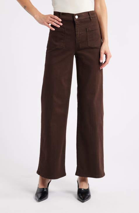 Ladies brown jeans hotsell
