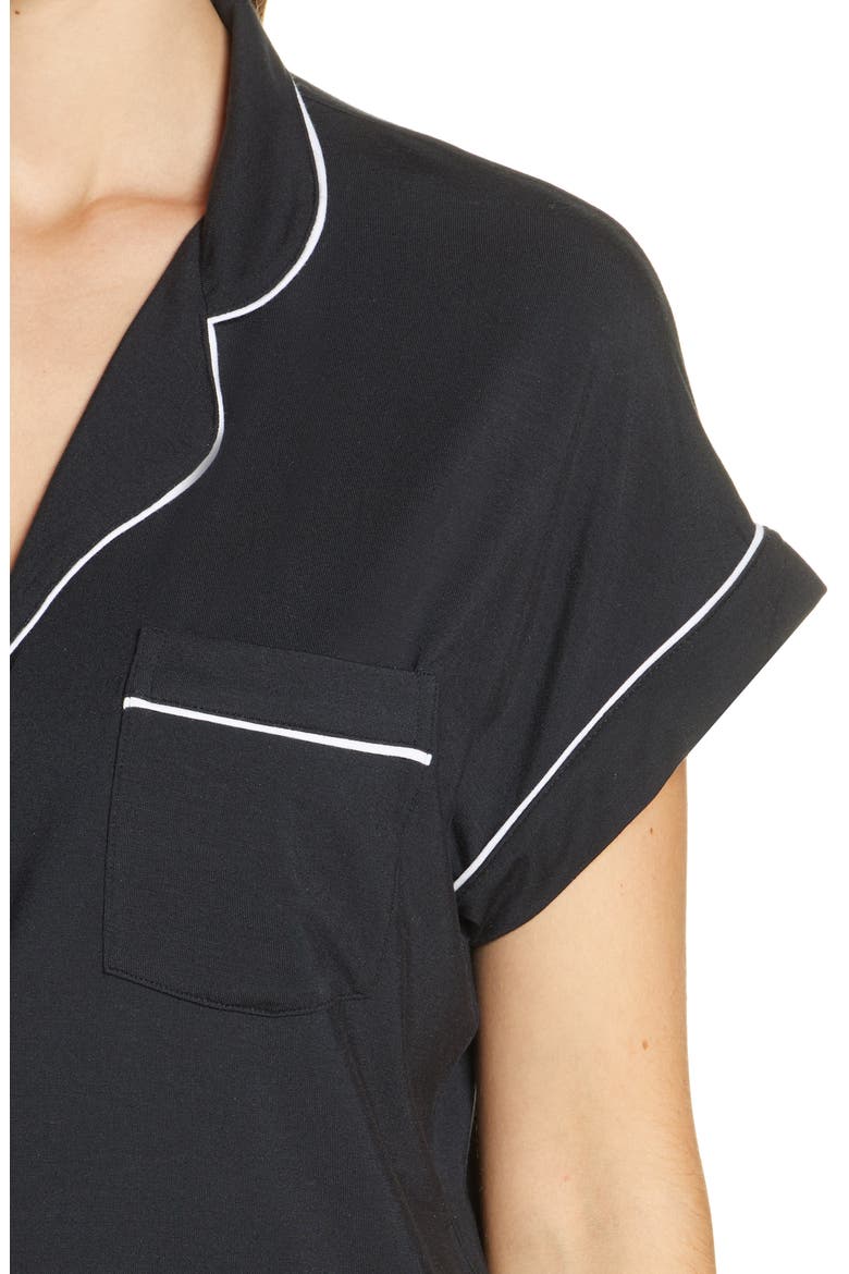 UGG Amelia Short Jersey Pajamas, Alternate, color, BLACK