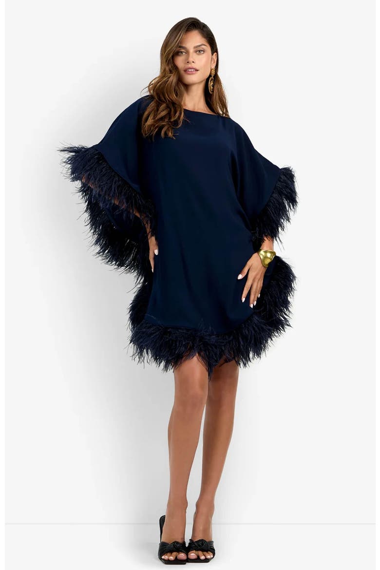 Mini Neena Essentials Caftan Dress, Alternate, color, Indigo