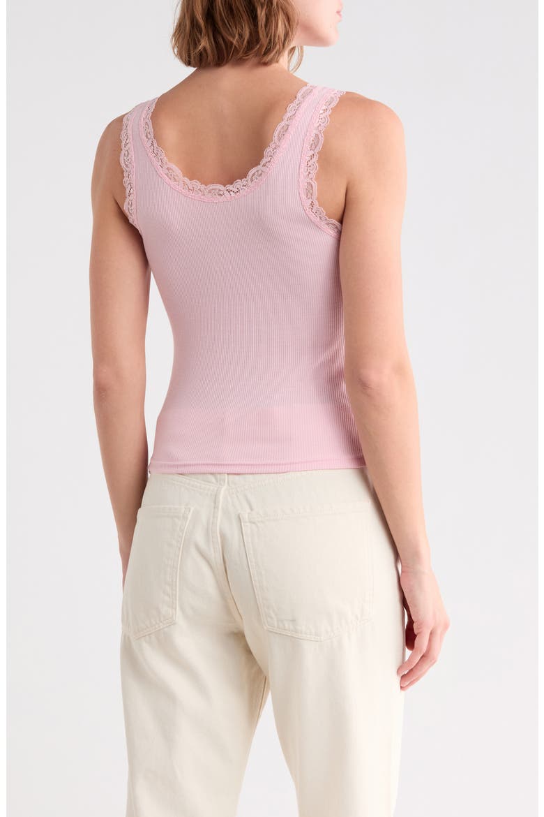 I Heart Yapping Graphic Lace Trim Tank, Alternate, color, ORCHID PINK