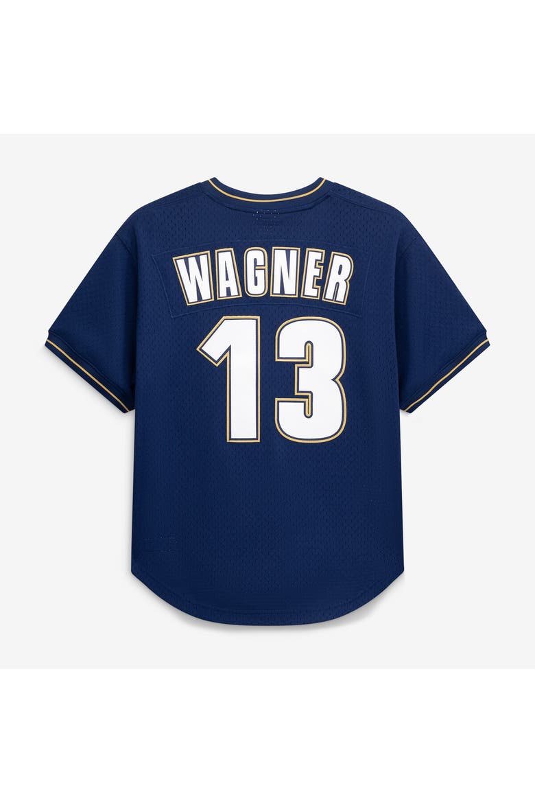 Men's Mitchell & Ness Billy Wagner Navy Houston Astros Authentic Batting Practice Jersey, Alternate, color, Navy