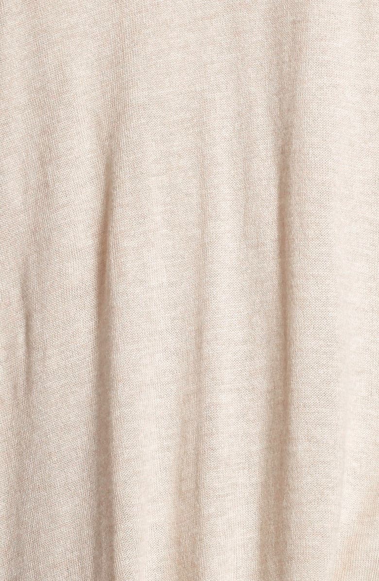 Nordstrom Lingerie Long Wrap Cardigan, Alternate, color, Beige Sand Heather