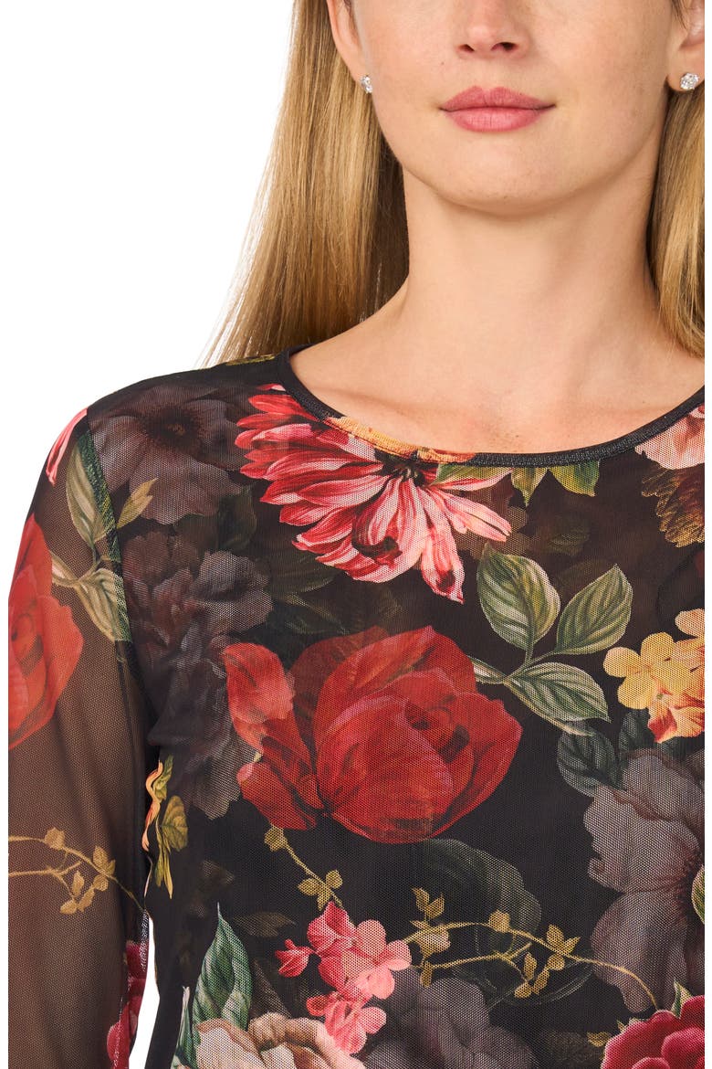 Long Sleeve Mesh Top, Alternate, color, RICH BLACK