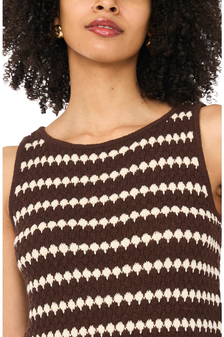 Stripe Sweater Tank, Alternate, color, BURNT CHOCOLATE
