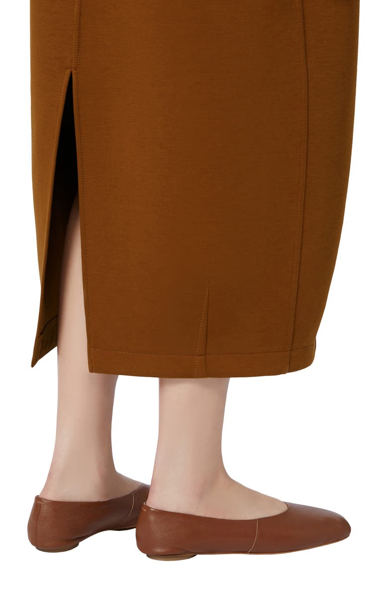 MM by Max Mara Albio Sleeveless Shift Dress, Alternate, color, Tobacco