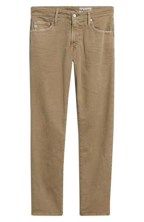 Ag Tellis Slim Fit Corduroy Pants In Green