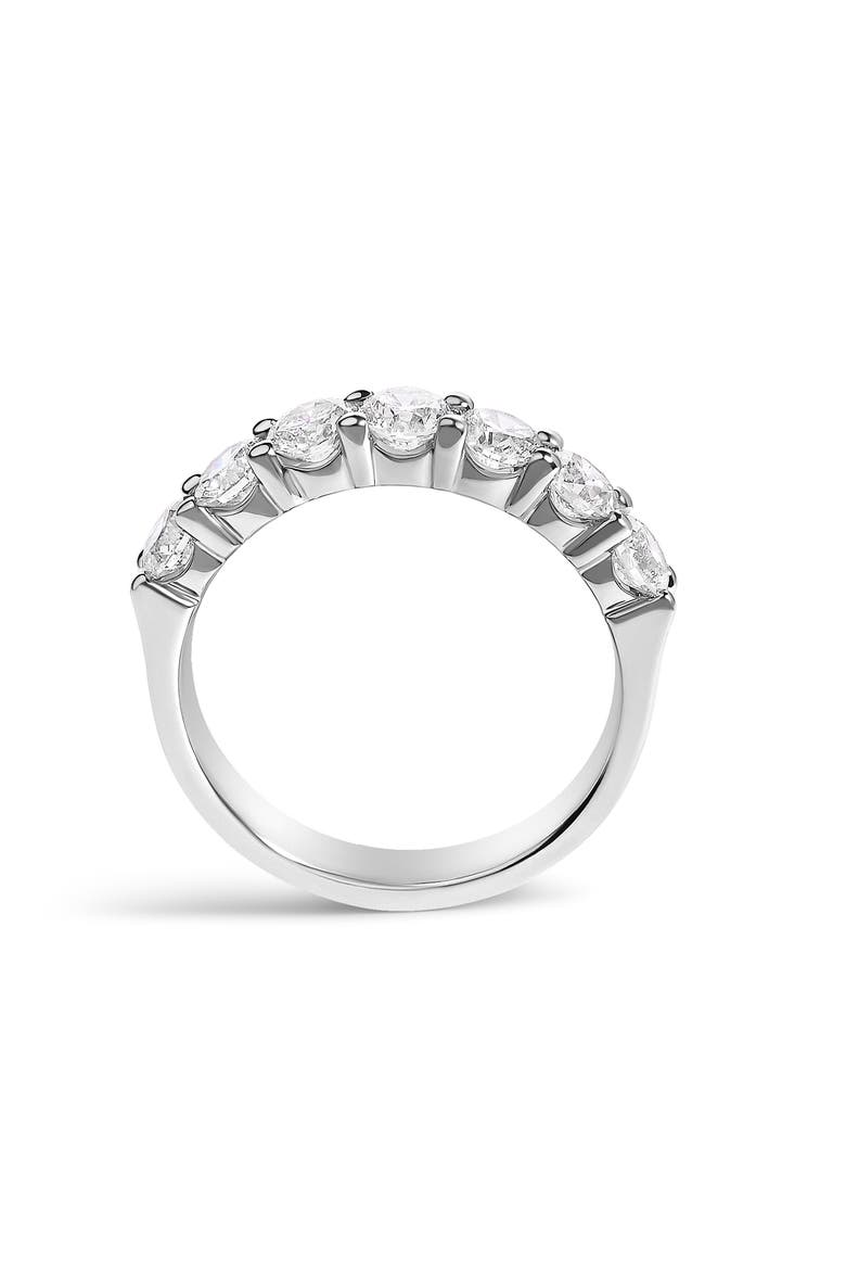 14K Gold 1 1/2 Ctw Diamond 7 Stone Band Ring, Alternate, color, White Gold