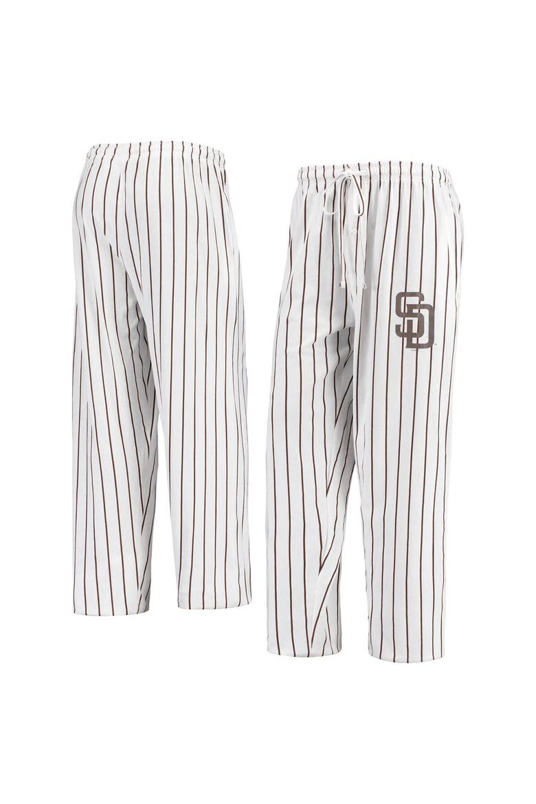 Men's Concepts Sport White San Diego Padres Vigor Pinstripe Pants, Main, color, White