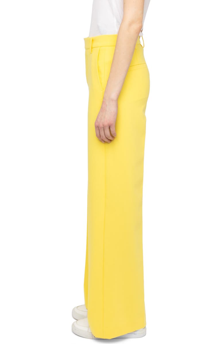 Zadig & Voltaire Wide Leg Pants, Alternate, color, Banana
