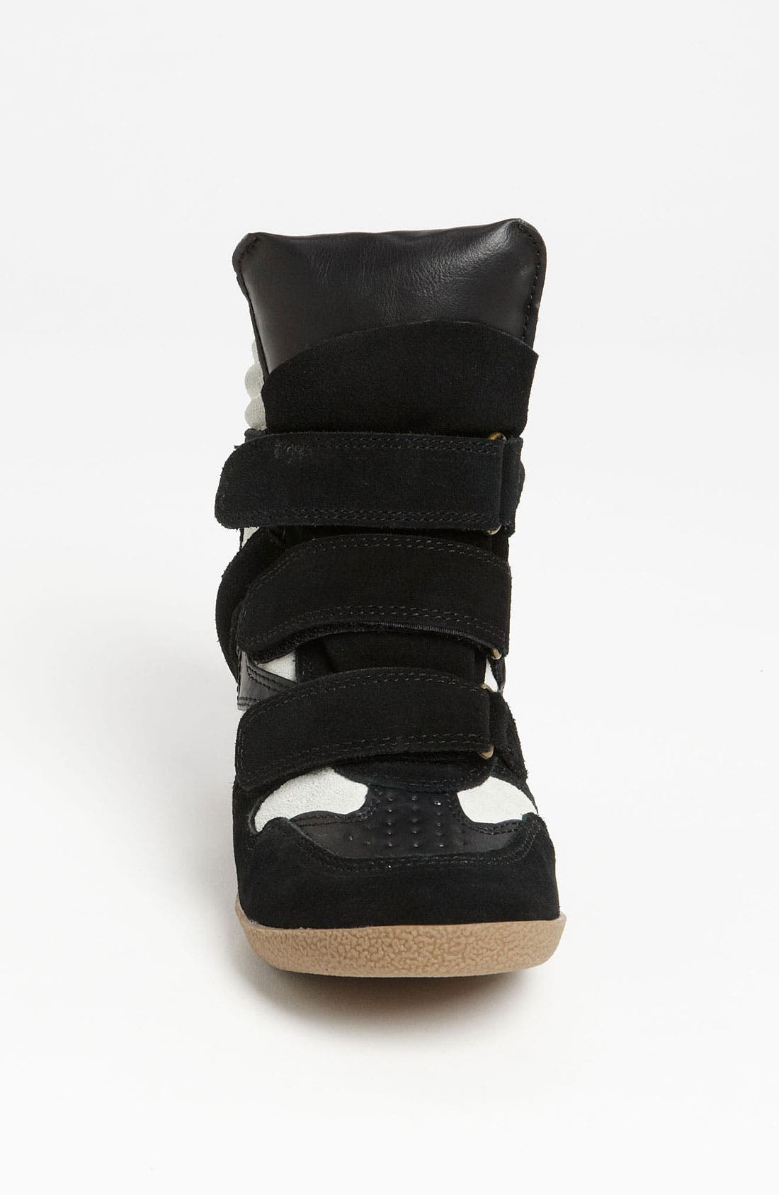 'Hilight' Wedge Sneaker, Alternate, color, BLACK/ WHITE