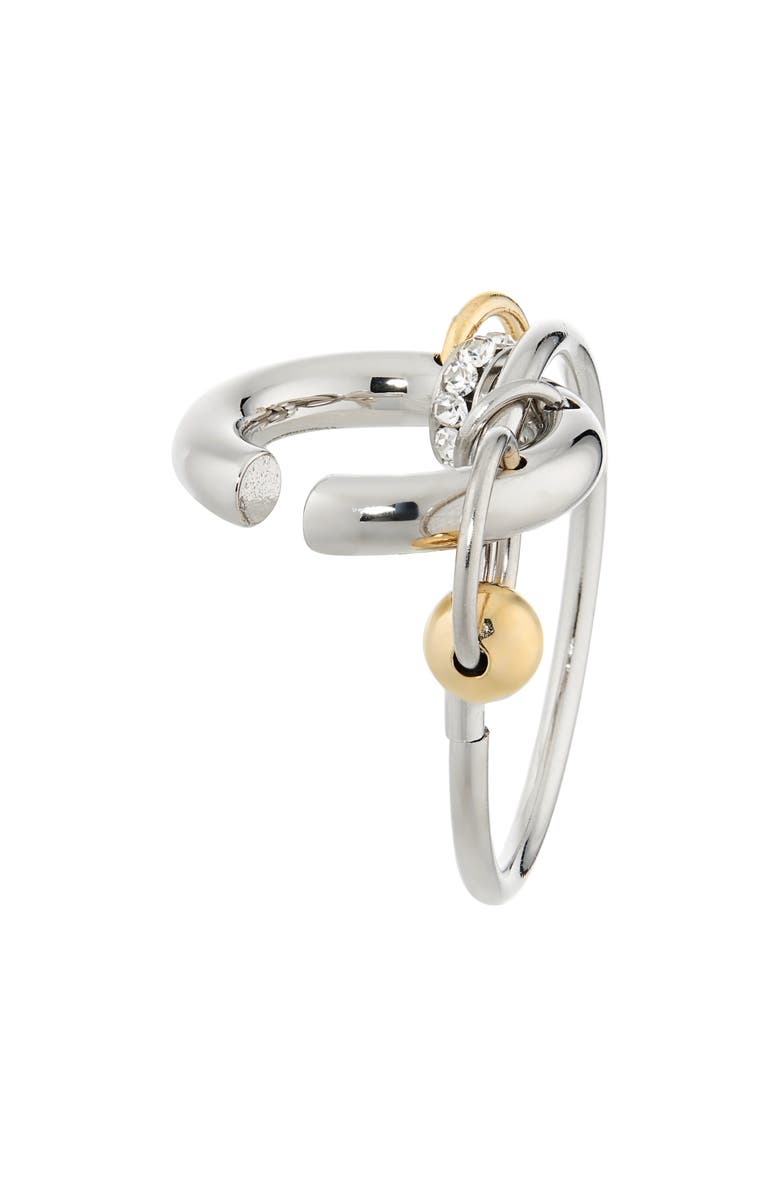 Justine Clenquet Clark Drop Hoop Ear Cuff, Alternate, color, Gold N Palladium