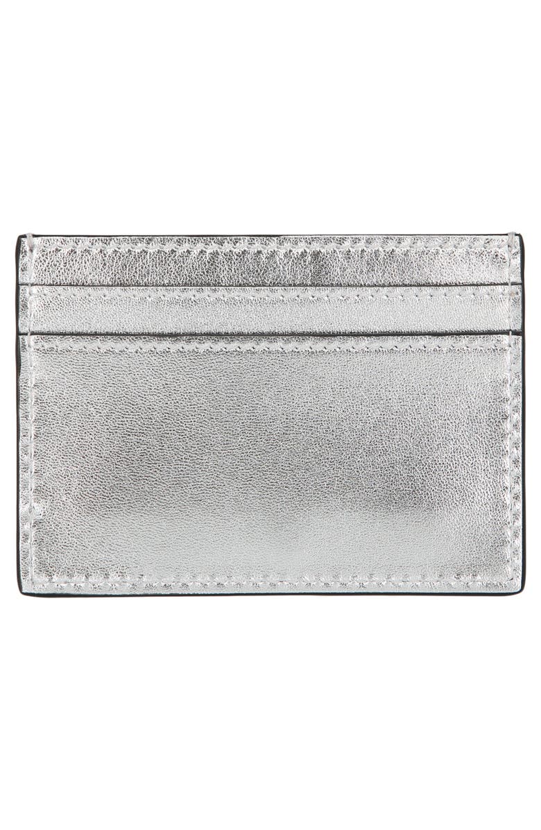 Moschino Crystal Logo Card Case, Alternate, color,